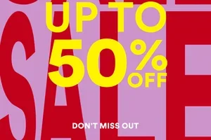 Up to 50% off sale is proving popular