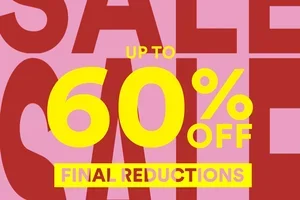 Final reductions: up to 60% OFF