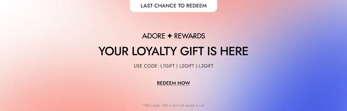 Proof of coupon - Adore Beauty - Adore Beauty coupon offer: Free gift for loyalty members [[rewards gift]]