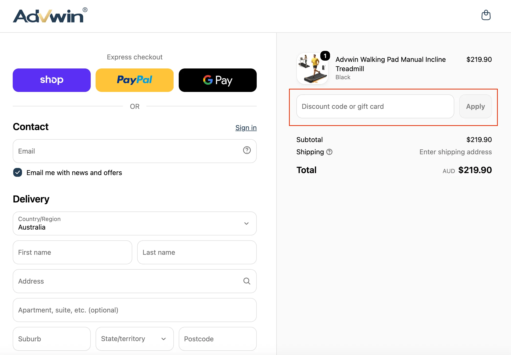 How to use a working promo code? - Advwin