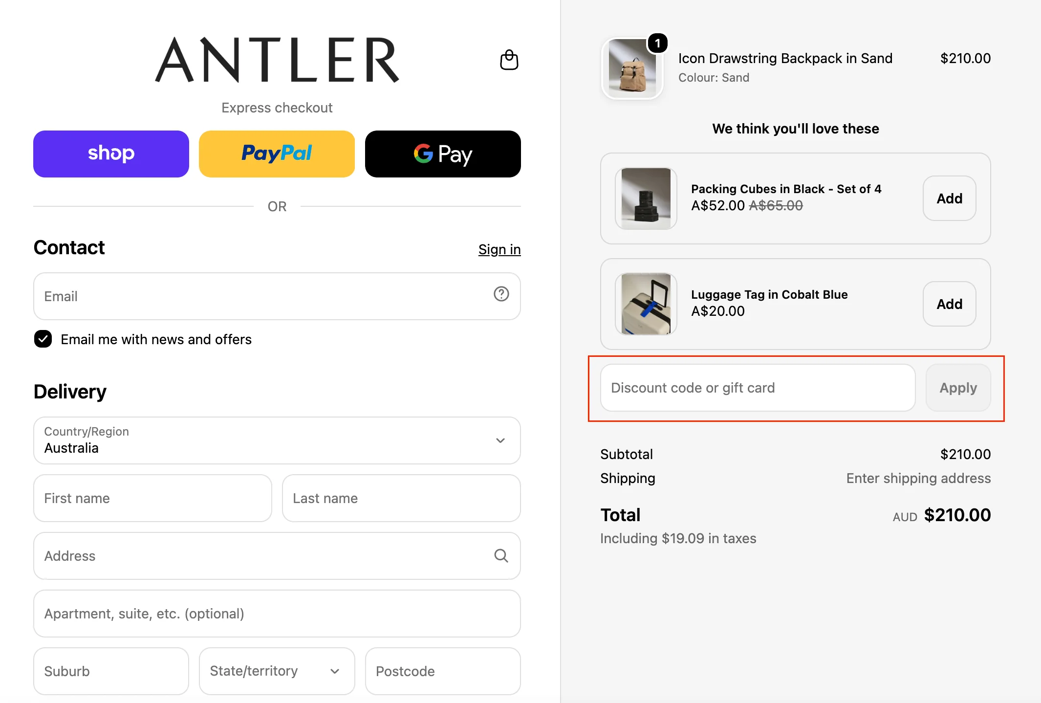 Do you have your own Antler discount code? - Antler