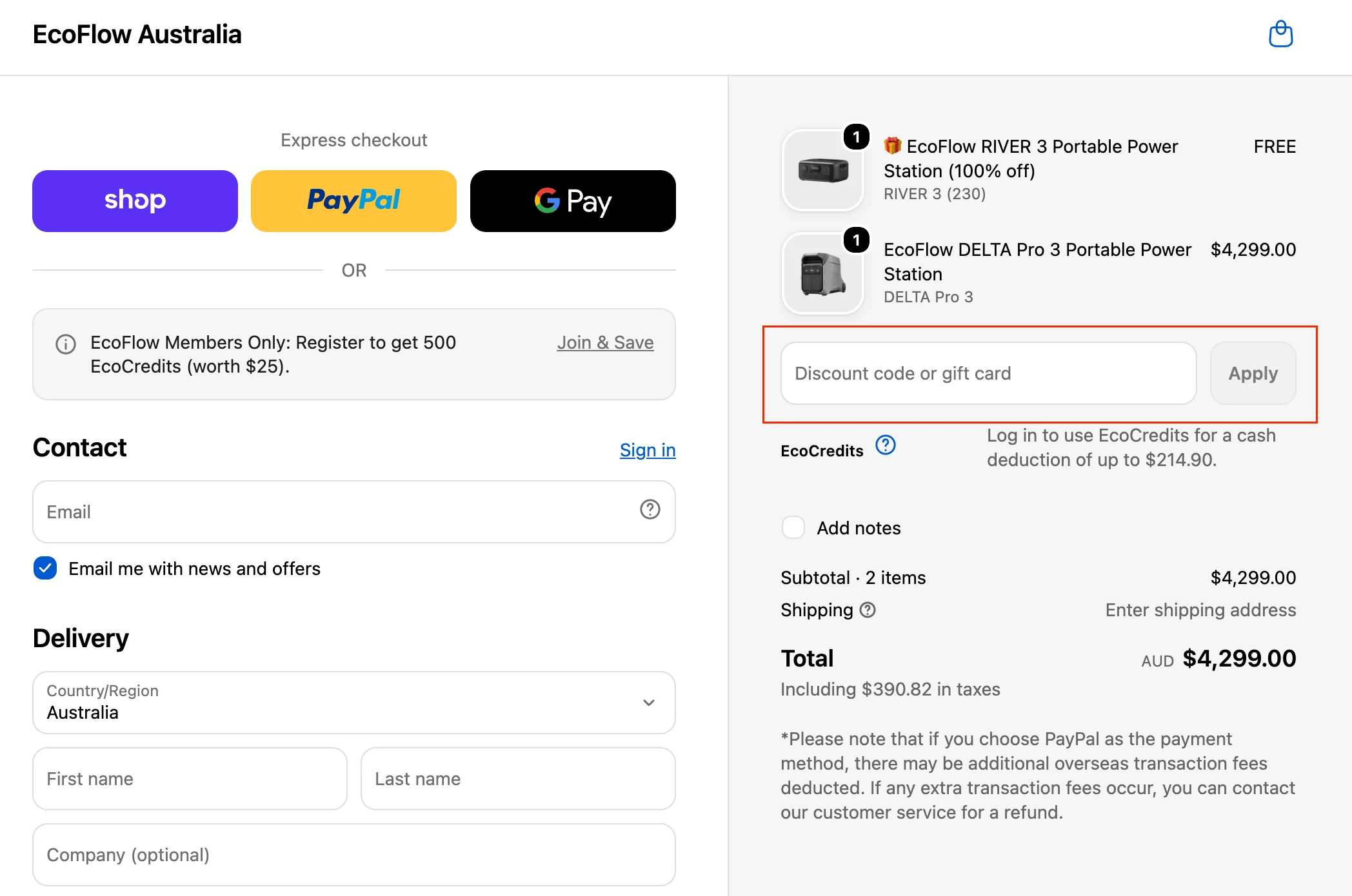 How to use a working promo code? - EcoFlow