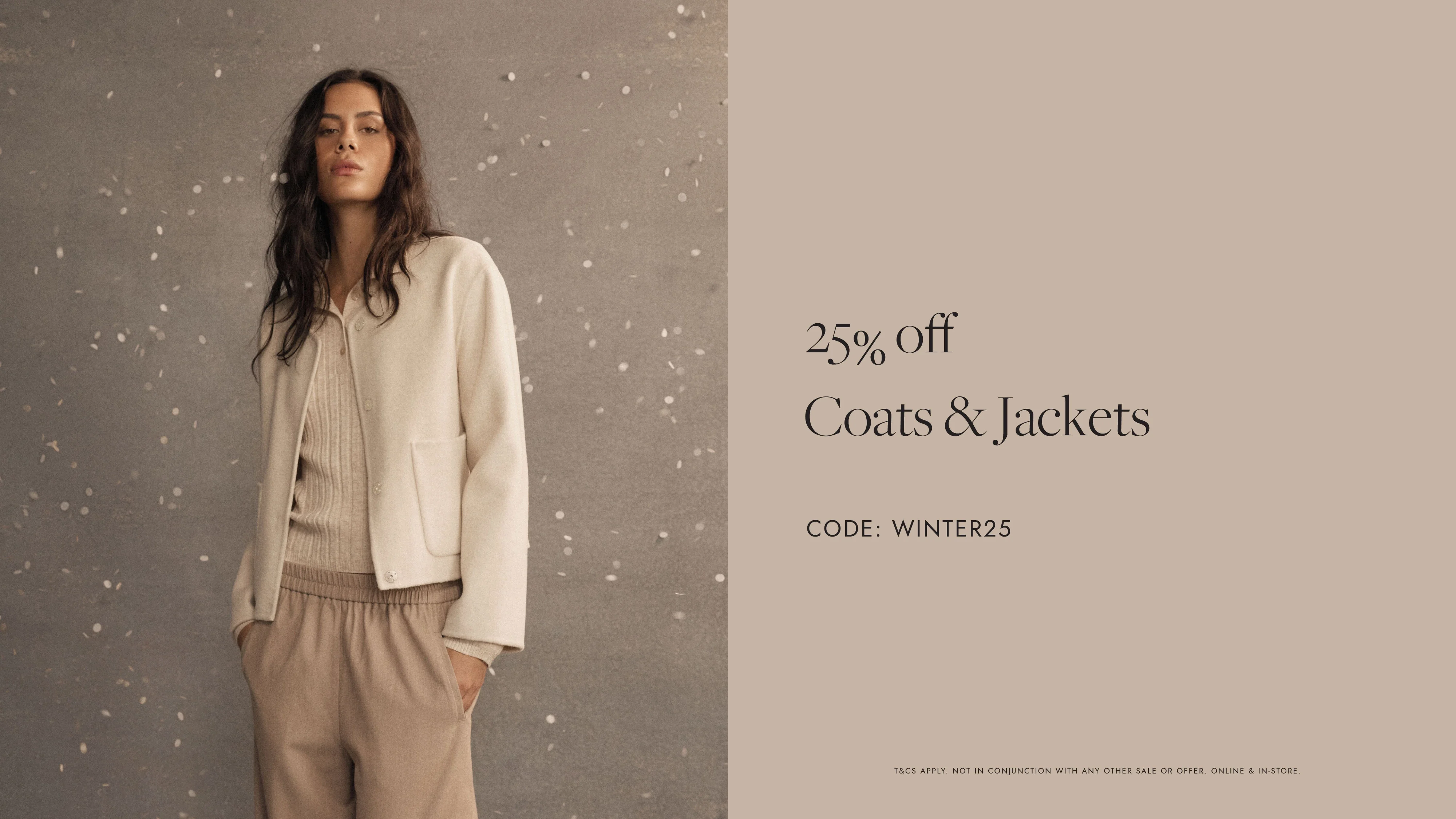 Proof of coupon - FORCAST - Forcast winter coats sale [[25% off]] on coats jackets