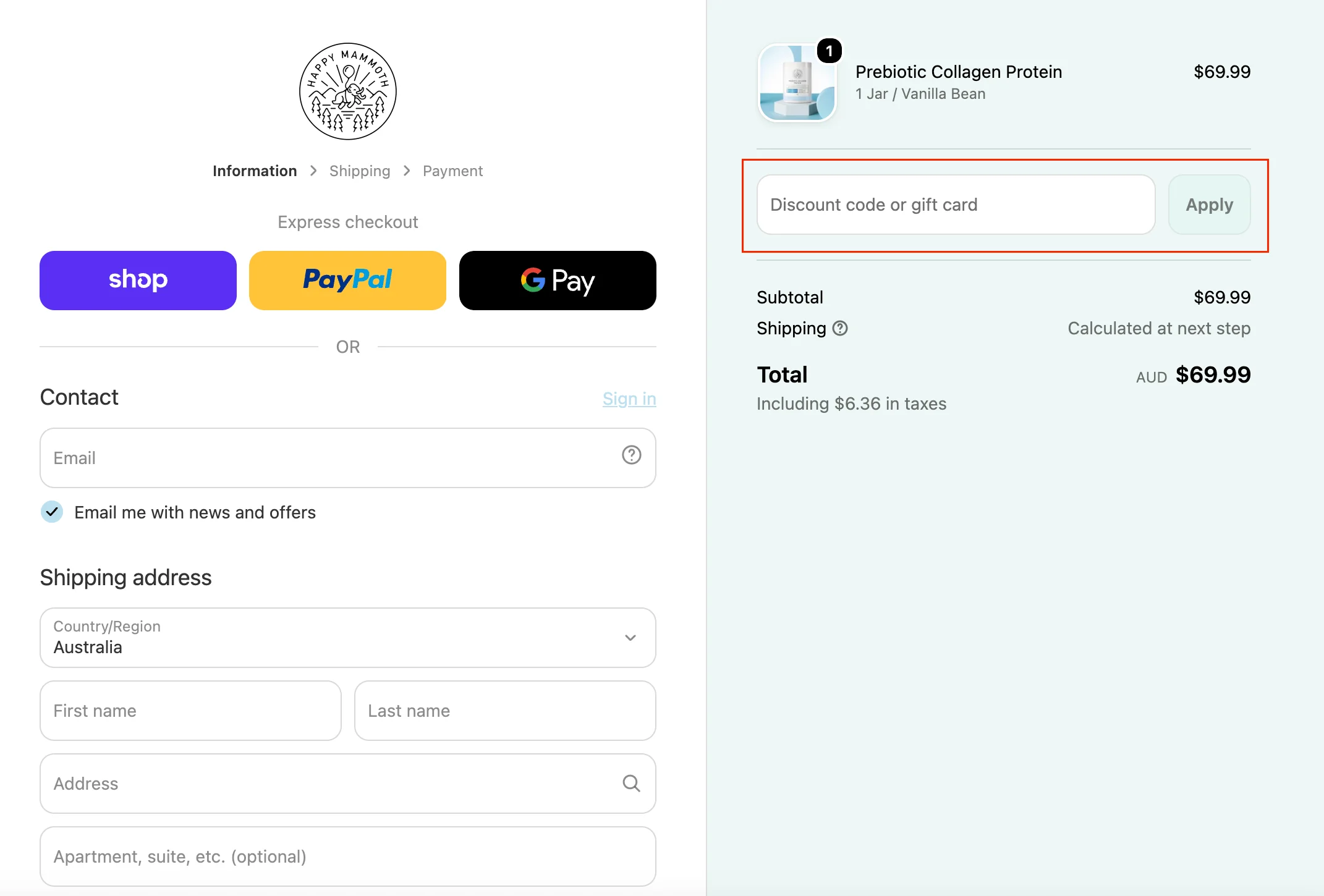 How to use a working promo code? - Happy Mammoth