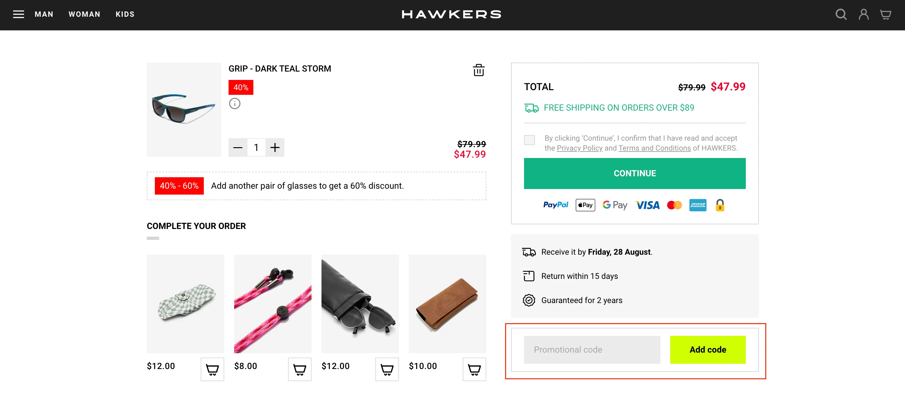 Do you have your own Hawkers discount code? - Hawkers