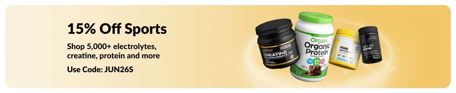Proof of coupon - iHerb - IHerb sports sale 15% off essentials across range [[15% off sports]]