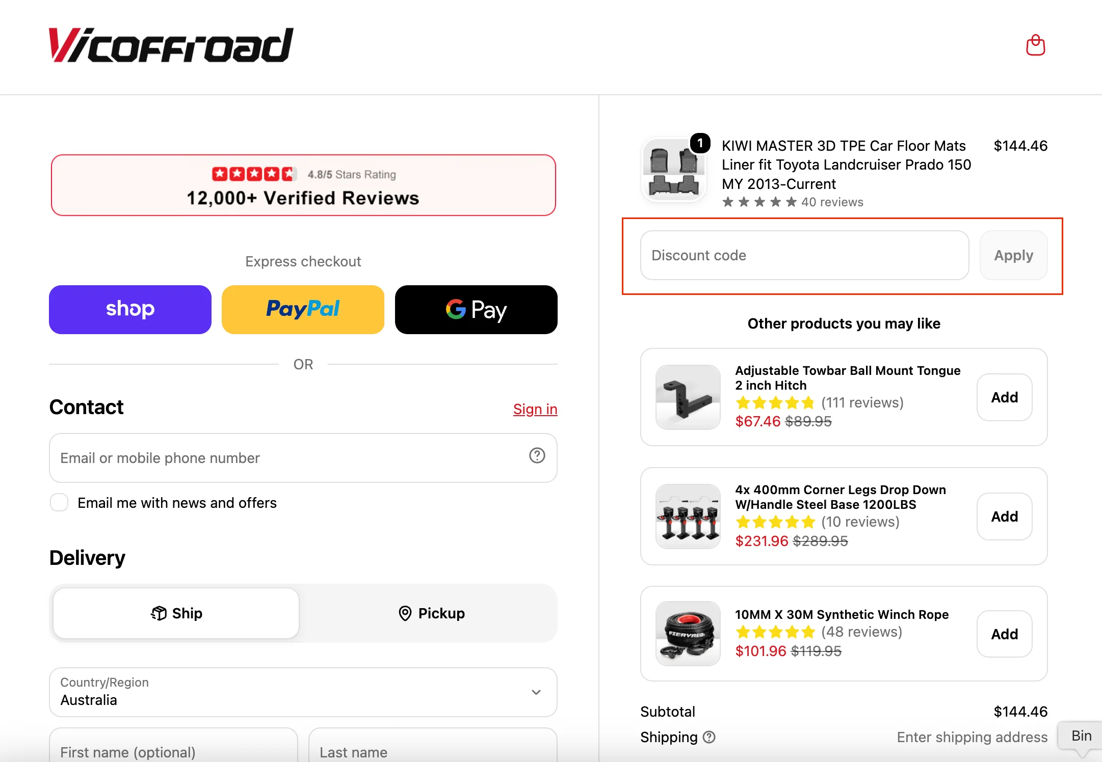 Do you have your own VicOffroad discount code? - VicOffroad